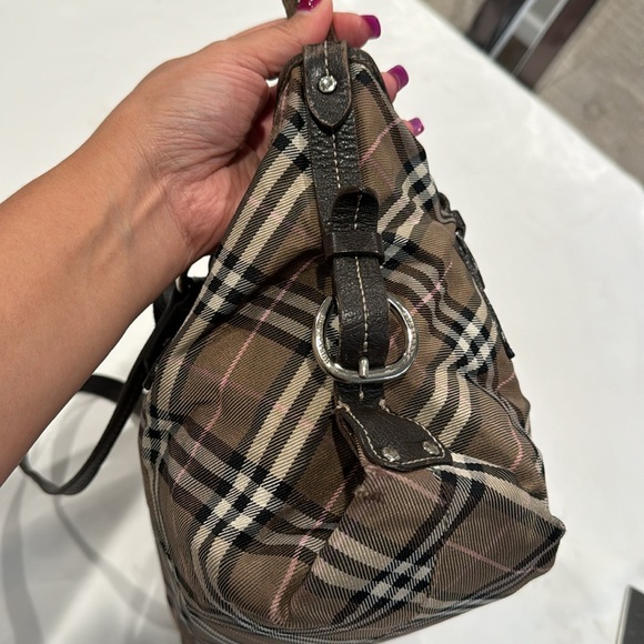 Burberry Plaid Shoulder Bag - Brown and Black - Picture 4 of 13